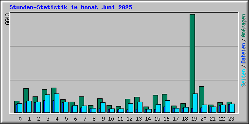 Stunden-Statistik im Monat Juni 2025
